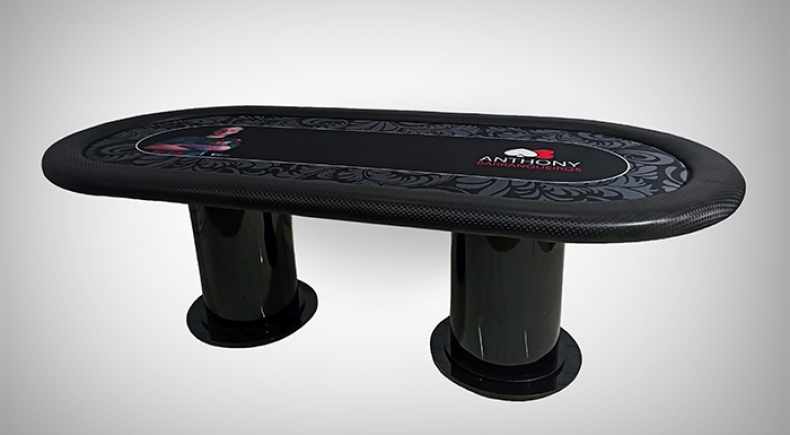 Mesa de Poker Home Game em Casa e Coluna Cilindrica - Pro25